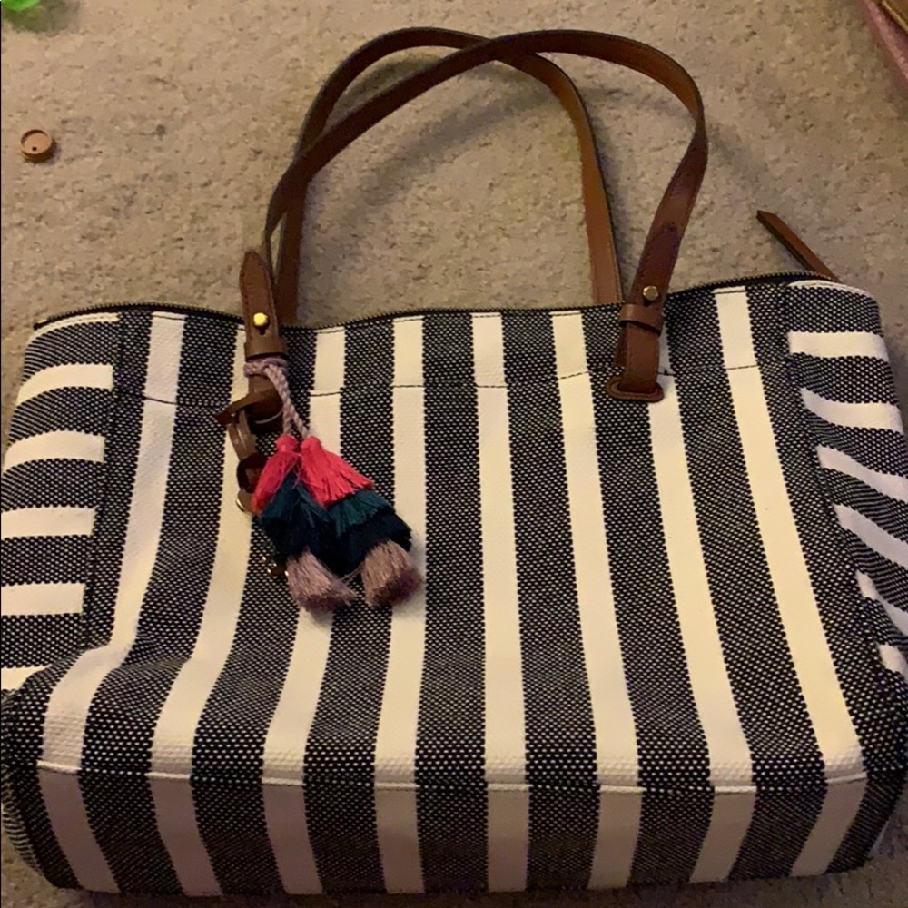 Striped Fossil shoulder bag